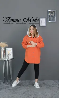 خرید اینترنتی و حضوری سویشرت بارانی کلاه دار کد 796 ونوس مد