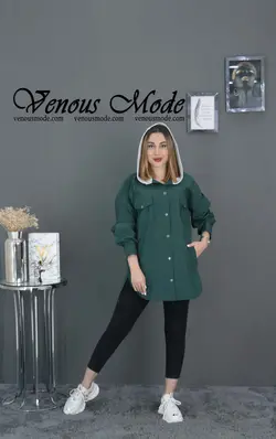 خرید اینترنتی و حضوری سویشرت بارانی کلاه دار کد 796 ونوس مد