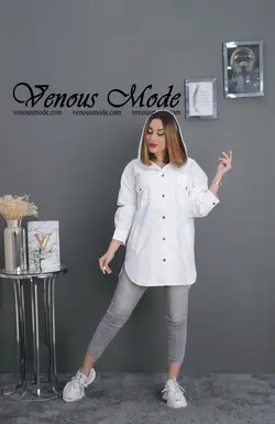 خرید اینترنتی و حضوری سویشرت بارانی کلاه دار کد 796 ونوس مد