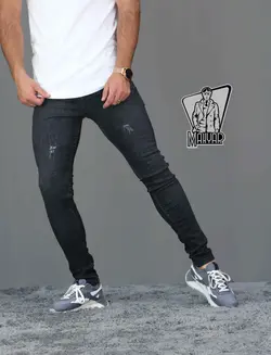 شلوار جین ذغالی زاپ دار کد 336 شیک و جذاب در مجموعه ونوس مد