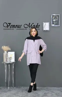 خرید آنلاین و حضوری مانتو کتی میکرو دکمه بوکه کد 790 در ونوس