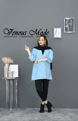 خرید آنلاین و حضوری مانتو کتی میکرو دکمه بوکه کد 790 در ونوس