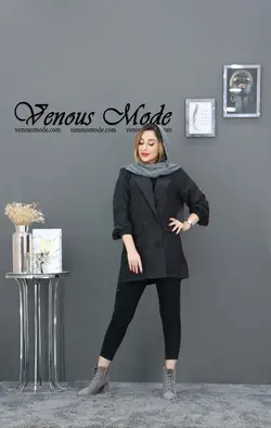 خرید آنلاین و حضوری مانتو کتی میکرو دکمه بوکه کد 790 در ونوس