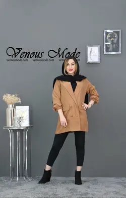 خرید آنلاین و حضوری مانتو کتی میکرو دکمه بوکه کد 790 در ونوس