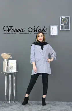 خرید آنلاین و حضوری مانتو کتی میکرو دکمه بوکه کد 790 در ونوس