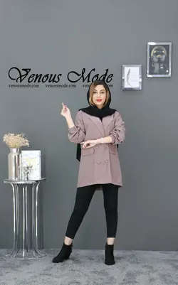 خرید آنلاین و حضوری مانتو کتی میکرو دکمه بوکه کد 790 در ونوس