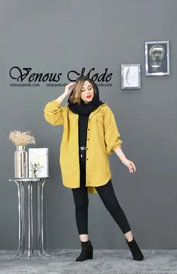 خرید آنلاین و حضوری مانتو مخمل کبریتی سه جیب کد 782 ونوس مد