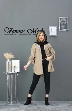 خرید آنلاین و حضوری مانتو مخمل کبریتی سه جیب کد 782 ونوس مد