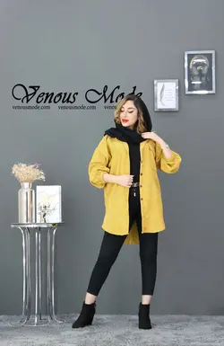 خرید آنلاین و حضوری مانتو مخمل کبریتی سه جیب کد 782 ونوس مد