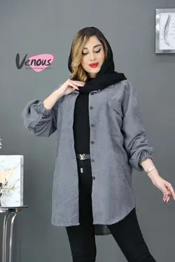 خرید آنلاین و حضوری مانتو مخمل کبریتی سه جیب کد 782 ونوس مد