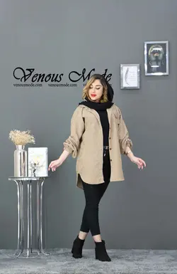 خرید آنلاین و حضوری مانتو مخمل کبریتی سه جیب کد 782 ونوس مد