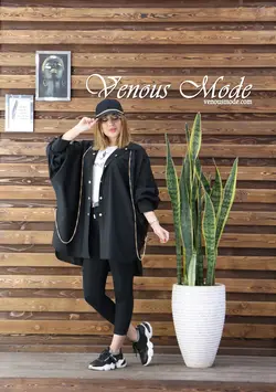 مانتو پانچ زنجیردار کد 741 | فروشگاه اینترنتی ونوس مد