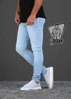 شلوار جین  آبی یخی کد287 شیک و مدروز با  فروشگاه ونوس مد