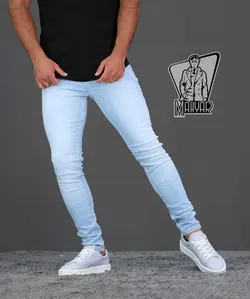 شلوار جین  آبی یخی کد287 شیک و مدروز با  فروشگاه ونوس مد