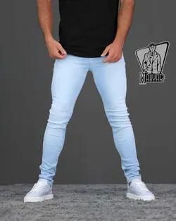 شلوار جین  آبی یخی کد287 شیک و مدروز با  فروشگاه ونوس مد