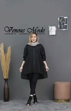 خرید آنلاین و حضوری مانتو حریر میله ای خفاشی کد 672 ونوس مد