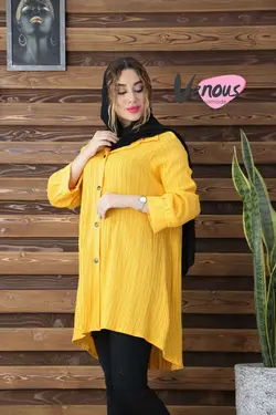 خرید اینترنتی و حضوری مانتو کراش جلوبسته کد 650 ونوس مد