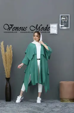 خرید آنلاین و حضوری مانتو حریر میله ای آماندا کد 559 در ونوس