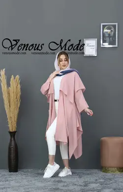 خرید آنلاین و حضوری مانتو حریر میله ای آماندا کد 559 در ونوس