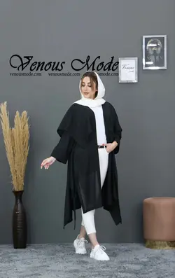 خرید آنلاین و حضوری مانتو حریر میله ای آماندا کد 559 در ونوس