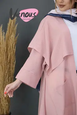 خرید آنلاین و حضوری مانتو حریر میله ای آماندا کد 559 در ونوس