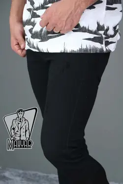 شلوار جین مشکی ساده کد 184 با بهترین کیفیت در مجموعه ونوس مد