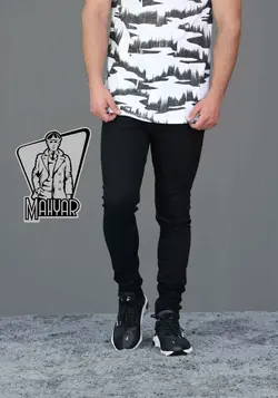 شلوار جین مشکی ساده کد 184 با بهترین کیفیت در مجموعه ونوس مد