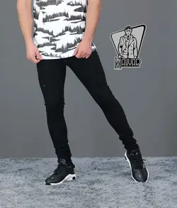 شلوار جین مشکی زاپ دار کد 171 در فروشگاه اینترنتی ونوس مد