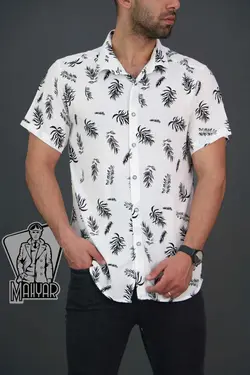 پیراهن هاوایی آستین کوتاه کد 164 راحت و خنک در ونوس مد