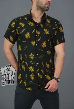 پیراهن هاوایی آستین کوتاه کد 164 راحت و خنک در ونوس مد