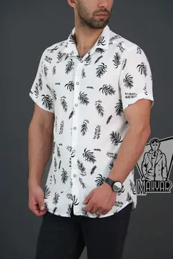 پیراهن هاوایی آستین کوتاه کد 164 راحت و خنک در ونوس مد