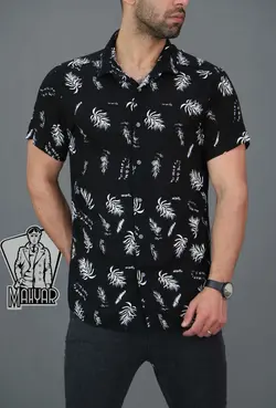 پیراهن هاوایی آستین کوتاه کد 164 راحت و خنک در ونوس مد