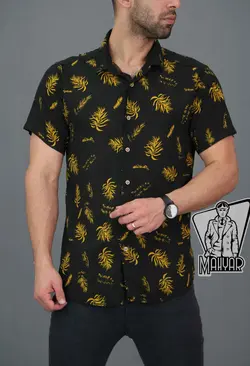 پیراهن هاوایی آستین کوتاه کد 164 راحت و خنک در ونوس مد