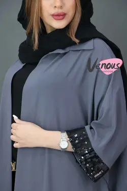 خرید اینترنتی و حضوری مانتو پانچ آستین پولک کد 488 ونوس مد