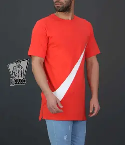 تیشرت لانگ نایک کد 127 از جنس پارچه نخ پنبه بسیار راحت و شیک