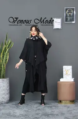 خرید اینترنتی و حضوری مانتو بلند بغل دکمه با پارچه خنک کریشه