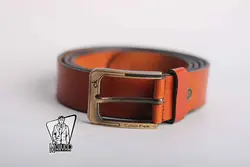 خرید اینترنتی کمربند قهوه ای روشن CALVIN KLEIN | فروشگاه اینترنتی ونوس مد