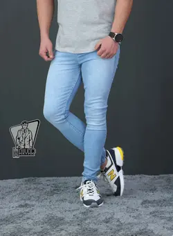 خرید اینترنتی شلوار جین آبی روشن کد 106 | فروشگاه اینترنتی ونوس مد