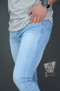 خرید اینترنتی شلوار جین آبی روشن کد 106 | فروشگاه اینترنتی ونوس مد