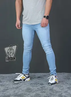 خرید اینترنتی شلوار جین آبی روشن کد 106 | فروشگاه اینترنتی ونوس مد