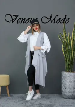 خرید آنلاین مانتو دو تیکه وست کد 387 | فروشگاه اینترنتی ونوس مد