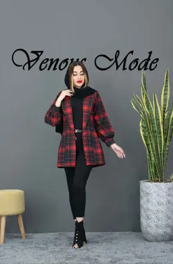 مانتو کتی چهارخونه کد 385 | فروشگاه اینترنتی ونوس مد