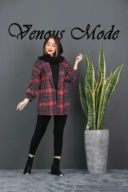 مانتو کتی چهارخونه کد 373 | فروشگاه اینترنتی ونوس مد