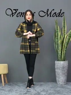 مانتو کتی چهارخونه کد 373 | فروشگاه اینترنتی ونوس مد