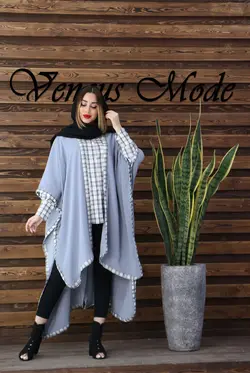 مانتو پانچ و شومیز چهارخونه کد 363 | فروشگاه اینترنتی ونوس مد