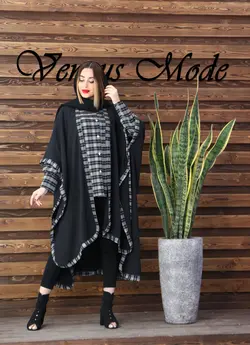 مانتو پانچ و شومیز چهارخونه کد 363 | فروشگاه اینترنتی ونوس مد