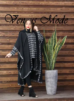 مانتو پانچ و شومیز چهارخونه کد 363 | فروشگاه اینترنتی ونوس مد