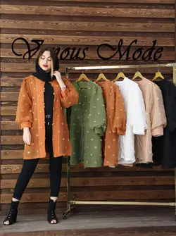 مانتو زبرا آستین پفی کد 358 | فروشگاه اینترنتی ونوس مد