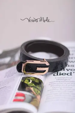 خرید آنلاین کمربند GUCCI مشکی طرحدار کد 15 | فروشگاه اینترنتی ونوس مد