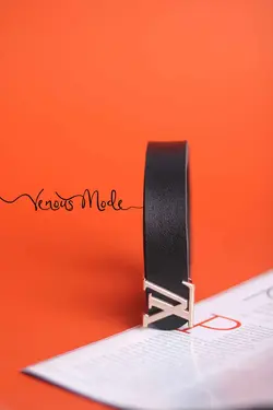 خرید آنلاین کمربند LV مشکی مات کد 13 | فروشگاه اینترنتی ونوس مد